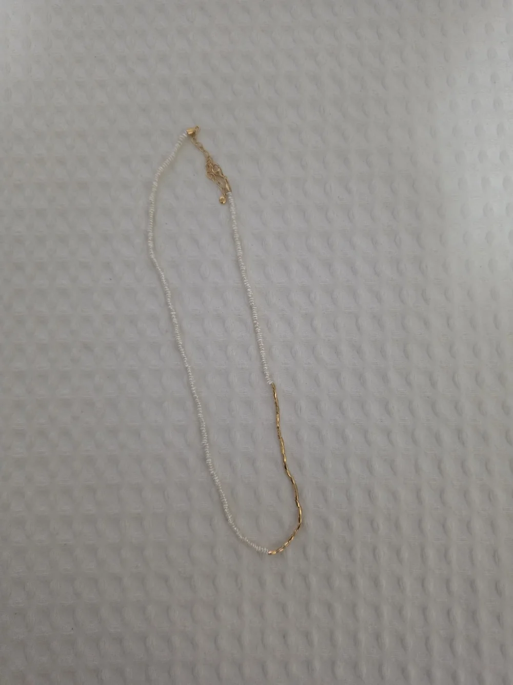 Monica Vinader Mini Nugget Pearl Beaded Necklace